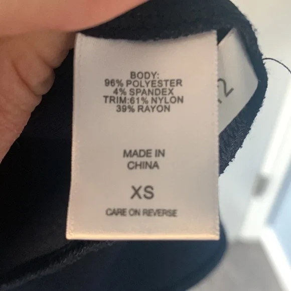 NY & Company navy blue dress size xs - Picture 4 of 4